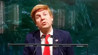 ТРАМП,  Заседание ООН и неработающий СУФЛЁР 😁 [Пародия]