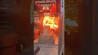 Hot Iron Ring Making on Power Hammer 🎉  Blacksmith Skill 👍 #craft #handmade #skills