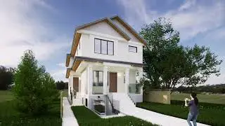 Design and 3D Rendering of a New Duplex in Vancouver East by CitiDesign.ca