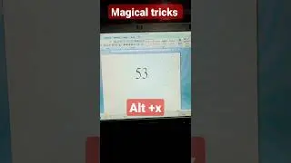 magical tricks in ms word #shortvideo tricks #video