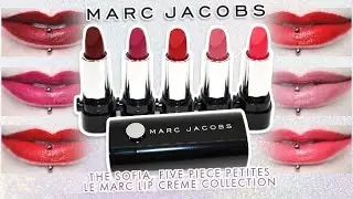 Review & Swatches: MARC JACOBS The Sofia, Five Piece Petites Le Marc Lip Cr&egrave;me Collection | Dupes!