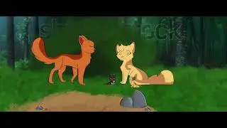 Fireheart looks at Bramblekit
