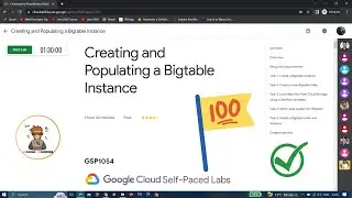 Creating and Populating a Bigtable Instance | The Arcade Challenge #CodingBuddies #qwiklabs #arcade