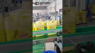 automatic washing-up liquid flat bottle labelers|YQ wrap around sticker label machines #equipment
