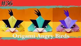 Origami Angry Birds🐦 #papercraft #origamicraft #angrybirds #diy