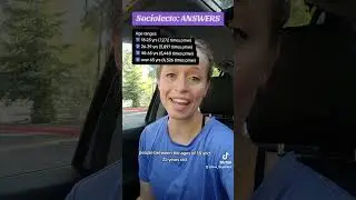 Sociolecto answers! Who says 