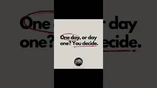 One Day or Day One 🕐💯🔥 #gym #motivation #quotes #success #facts #1million