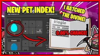 HYPER CLICKERS Just ADDED *PET INDEX! NEW WIZARD WORLD!  I HATCHED THE NEW DIVINE! 0.05% CHANCE! OP!