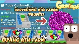How many Gem from 2000+ ATM [ is ATM worth!? Profit !? ] Buying ATM Farm!! || Growtopia