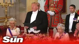 President Trump attends the Royal State Banquet | UK visit LIVE