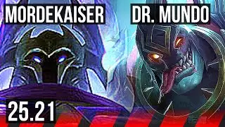 MORDEKAISER vs DR. MUNDO (TOP) | Legendary, 500+ games | EUW Master | 25.21