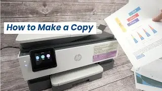 Как копировать с помощью принтера HP OfficeJet Pro 8135e, 8132e, 8134e, 8138e, 9125e, 8130