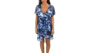 Kenneth Cole Out To Sea Tie Front Tunic | SwimOutlet.com