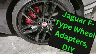 Как установить колесные адаптеры/проставки для Jaguar F-Type R