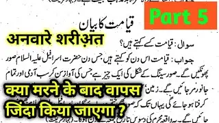 Anwar e  Shariat PART 5 l Urdu Book l Urdu Padhna Sikhe l انوار شریعت