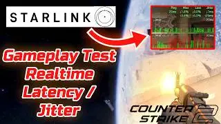 Starlink Ping / Jitter Raw Gameplay Test ( Counter Strike 2 )