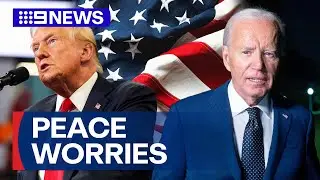 Joe Biden questions US peace if Donald Trump loses election | 9 News Australia