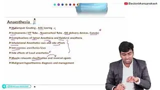 CRACK FMGE : Most important topics from Anaesthesia