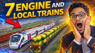 7 Engines vs Local Train 😨 Ye Scene Real Hai Ya Glitch? | RG TRAIN TECH DEMO @nmngamings