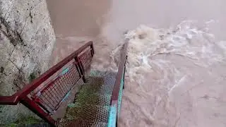 Rijeka Drina 06.01.2026 ( Vi&scaron;egrad) po danu 