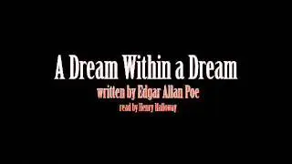 A Dream Within a Dream - Edgar Allan Poe