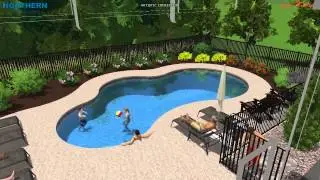 Gunite Swimming Pool - Stratham, NH - 3D Design