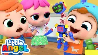 Don&rsquo;t Break My Toys, Baby Brother | Playing Safely | Little Angel Kids Songs & Nursery Rhymes