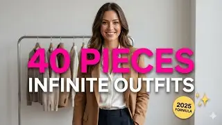 How to Build a Capsule Wardrobe 2025 40 Pieces, Infinite Outfits ✨