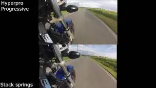 Hyperpro progressive springs - Honda Hornet 900 - Before/after