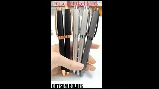 Rose gold gel pen OEM/ODM