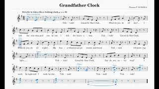 Grandfather Clock (Dunhill) | ABRSM Grade 1 | List B | 84 bpm | Sing-Along