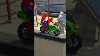 GTA V Spiderman Motorcycle Fails, Jumps || Spiderman Funny Moments || Water Ragdolls