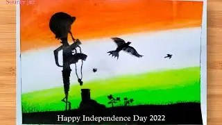 A Celestial Soldier Drawing || Oil Pastel Drawing || Independence Day 2022