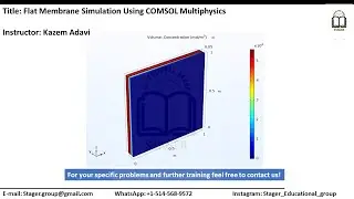 Flat membrane simulation using COMSOL Multiphysics
