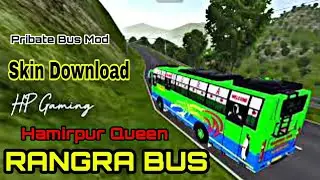 Rangra Bus Skin ! Zedone Full Modified With Lights ! Indian Bus Mod ! Bus simulator Indonesia