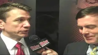 10/12: UMass Hockey Postgame Interview - Brock Hines With Coach Micheletto