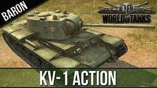World of Tanks - KV-1 Heavy Action with HighFlyer15 and PhlyDaily