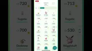￼ All of my fairy type Pok&eacute;mon in Pok&eacute;mon GO ￼