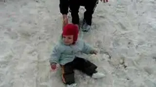 en la nieve