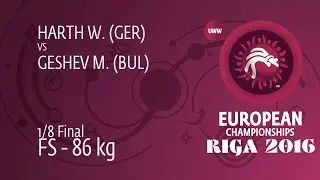 1/8 FS - 86 kg: W. HARTH (GER) df. M. GESHEV (BUL), 8-0