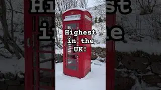 The UK&rsquo;s Highest Phone Box ☎️ 2,000ft above sea level #snowyadventures #Scotland #Cairngorms