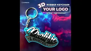 Custom 3D Die Cut Rubber Keychains - YOUR LOGO | Promo by Cody McConnell - Promotional Products.