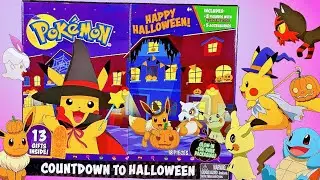 Pokemon Happy Halloween | Countdown To Halloween Advent Calendar | Surprise Mystery Egg Unboxing