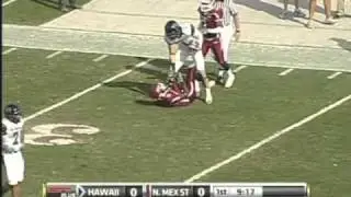 Bryant Moniz 40-yard pass to Greg Salas Hawaii vs. New Mexico State 2010