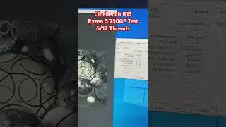 Ryzen 5 7500F Cinebench R15 Test 32 GB DDR5 6000 cl 32