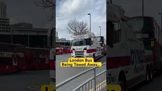London Bus Being Towed Away 🚌 Stratford Bus Station #shorts #shortsfeed #shortsbeta