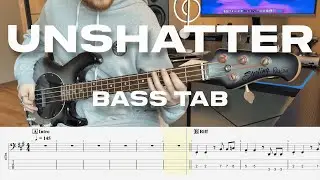 Linkin Park - Unshatter // Bass Cover // Play Along Tab and Notation