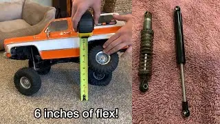 120mm shocks for traxxas Trx4- 6&rdquo; articulation😮