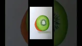 Kiwi drawing #shorts #drawing #kiwi #fruit #ytshorts