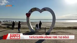 Tatilcilerin uğrak yeri: Tuz G&ouml;l&uuml;